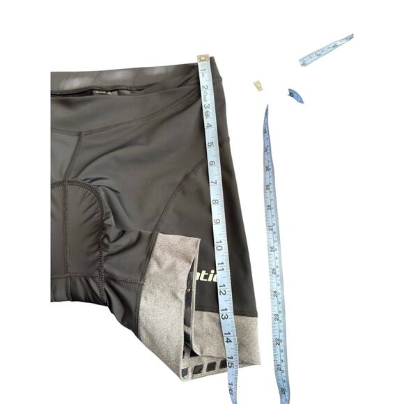 Santic Women's Cycling Shorts Black Pull On Stretch Workout Gym Active Medium - Picture 9 of 9